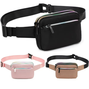 Women Waist Bags Fanny Pack Zipper Chest Bag Outdoor Sports Crossbody Bags