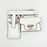 Women Leather Waist Bag Crossbody Pack Hip Belt Phone Pouch Purse