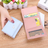 Women Wallet Wearable Concise PU Leather Position High Purse Money Clip