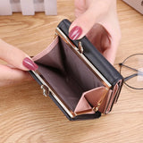 Women Wallet Wearable Concise PU Leather Position High Purse Money Clip