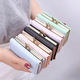 Women Wallet Wearable Concise PU Leather Position High Purse Money Clip