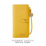 PU Leather Zipper Wallet Women's Long Purse Clutch Hand bag