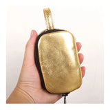 Women Leather Car Key Case Zipper Wallet