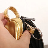 Women Leather Car Key Case Zipper Wallet