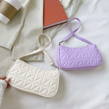 Women's Checkered PU Leather Shoulder Bag