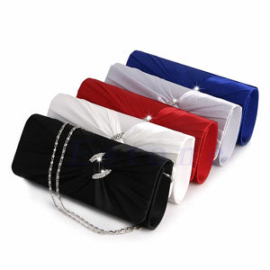 Women's Bridal Rhinestone Chain Clutch Bag