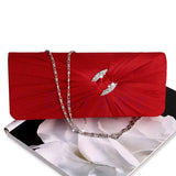 Women's Bridal Rhinestone Chain Clutch Bag
