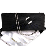 Bridal Rhinestone Chain Clutch Bag Evening Handbag