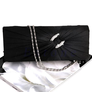 Women's Bridal Rhinestone Chain Clutch Bag