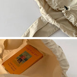 Waterproof Nylon Bucket Bag Lightweight Crossbody Handbag