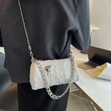 Women's Cylinder Shoulder Bag Love Small Messenger Metal Chain Wallet