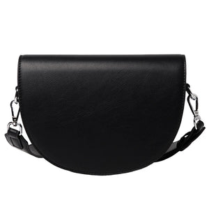 Women's Shoulder Messenger Saddle Bag Textured Western Pu Leather 