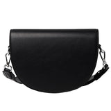 Women's Shoulder Messenger Saddle Bag Textured Western Pu Leather 
