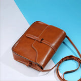 Vintage Crossbody Bag Small Shoulder Bag Nubuck Leather Women Bag