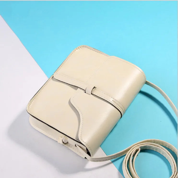Vintage Crossbody Bag Small Shoulder Bag Nubuck Leather Women Bag