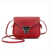Vintage Crossbody Bag Small Shoulder Bag PU Leather Women Handbag