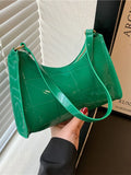 Women's Pu Leather Shoulder Bags Bright Top Handle Female Bags