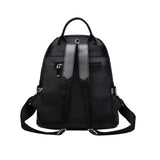 Women's Oxford Backpack School Travel Shoulder Bag with Bear Pendant