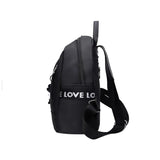 Women's Oxford Backpack School Travel Shoulder Bag with Bear Pendant