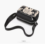 Women's Nylon Print Shoulder Messenger Bags Lovely Small Square Bags