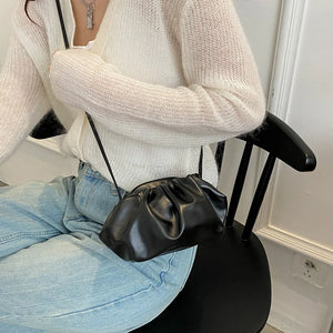 Orange Shoulder Bag Evening Clutch Mini Cloud Bags