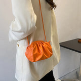 Orange Shoulder Bag Evening Clutch Mini Cloud Bags