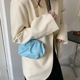Orange Shoulder Bag Evening Clutch Mini Cloud Bags