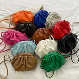 Orange Shoulder Bag Evening Clutch Mini Cloud Bags