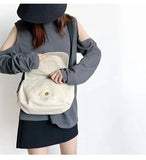 Canvas Planet Pattern Handbag Crossbody Bag