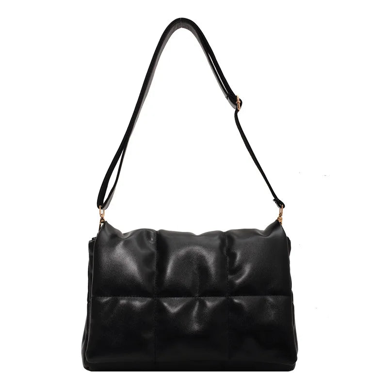 Women's Quilted Leather Crossbody Bag for Spring
