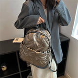 Women's Winter Striped Backpack for School Teenagers