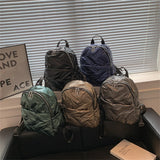 Women's Winter Striped Backpack for School Teenagers