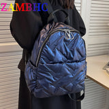 Women's Winter Striped Backpack for School Teenagers