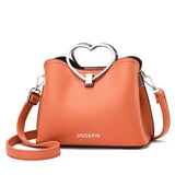 Yellow PU Leather Handbag Crossbody Bags For Women Travel Shoulder