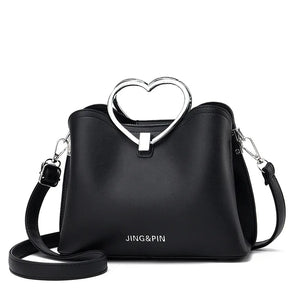 Yellow PU Leather Handbag Crossbody Bags For Women Travel Shoulder