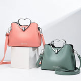 Yellow PU Leather Handbag Crossbody Bags For Women Travel Shoulder