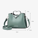 Yellow PU Leather Handbag Crossbody Bags For Women Travel Shoulder