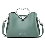 Yellow PU Leather Handbag Crossbody Bags For Women Travel Shoulder
