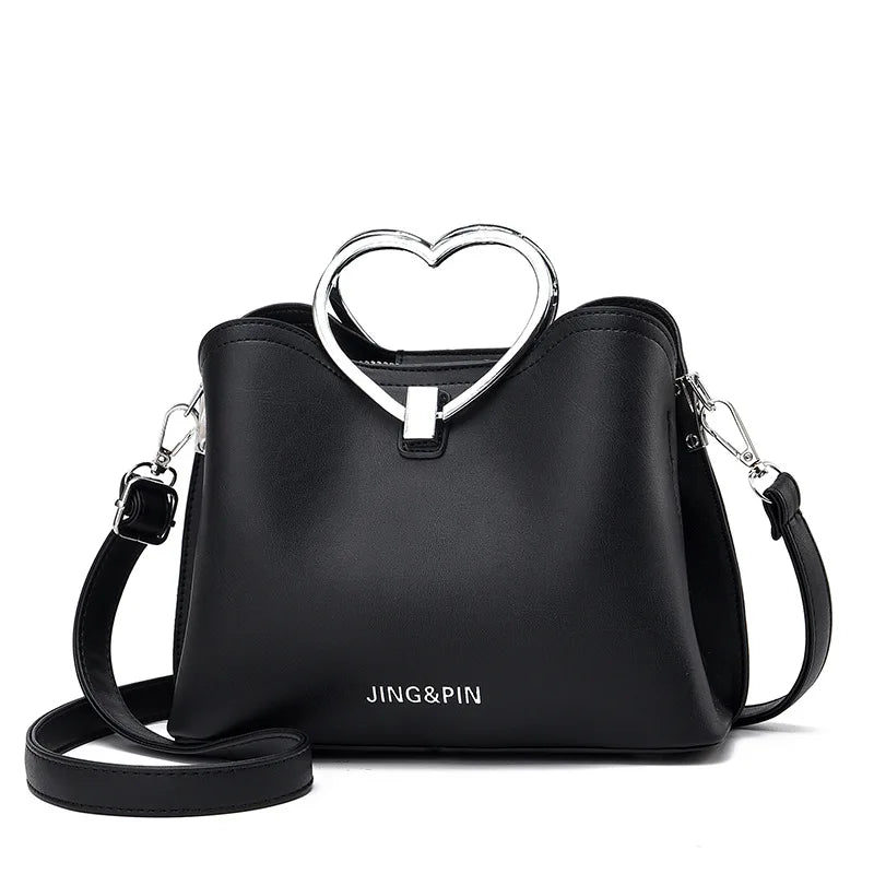 Yellow PU Leather Handbag Crossbody Bags For Women Travel Shoulder