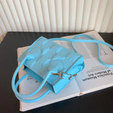 Zipper Pressure Flowers Large Capacity Handbag
