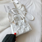 Zipper Pressure Flowers Large Capacity Handbag