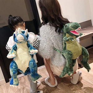 Creative 3D Dinosaur Backpack Plush Bag for Kids