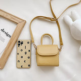 Solid Handheld Small Square Bag for Children