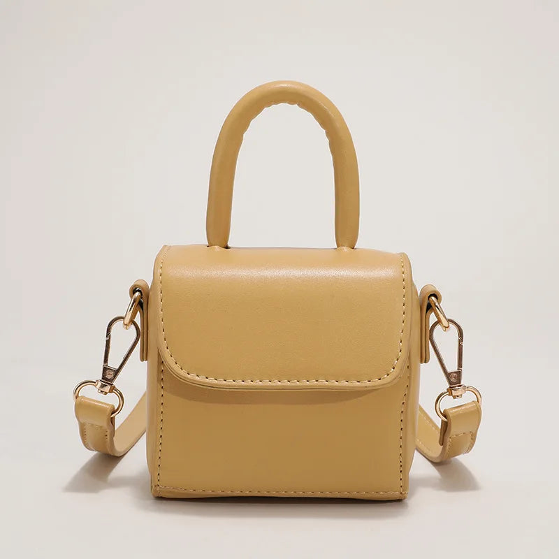 Solid Handheld Small Square Bag for Children