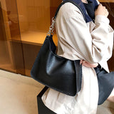 Fashionable Leisure Tote Chain Daily PU Leather Women Shoulder Bags