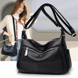 Fashionable Leather Work Shoulder Bag with Adjustable Strap