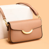 Stylish Women Leather Crossbody Bag High Capacity Work Handbags
