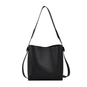 Fashionable Women Shoulder Bags Portable Bucket PU Leather