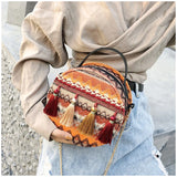 National Sugaret Small Round Bag Girl Chain Handheld