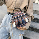 National Sugaret Small Round Bag Girl Chain Handheld